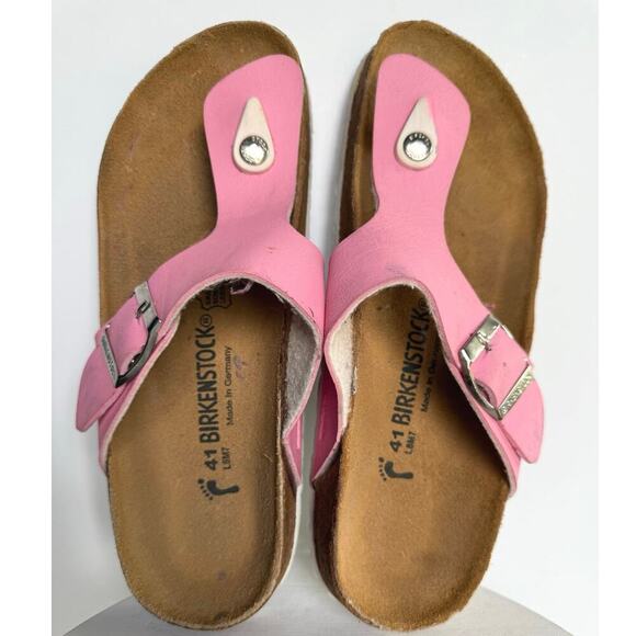 Birkenstock Gizeh Candy Pink Sandals Casual Shoes EU 41/ US 10 - Picture 2 of 9